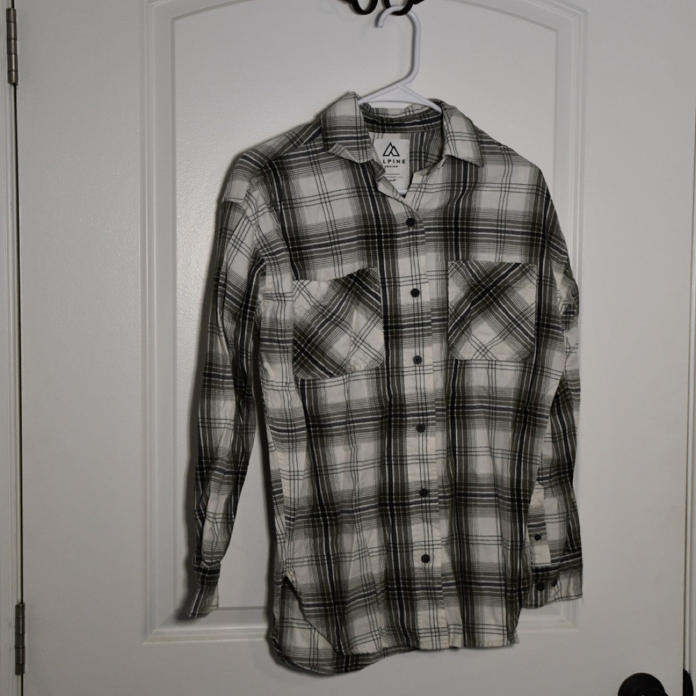 Alpine Design Black and White Plaid Shirt